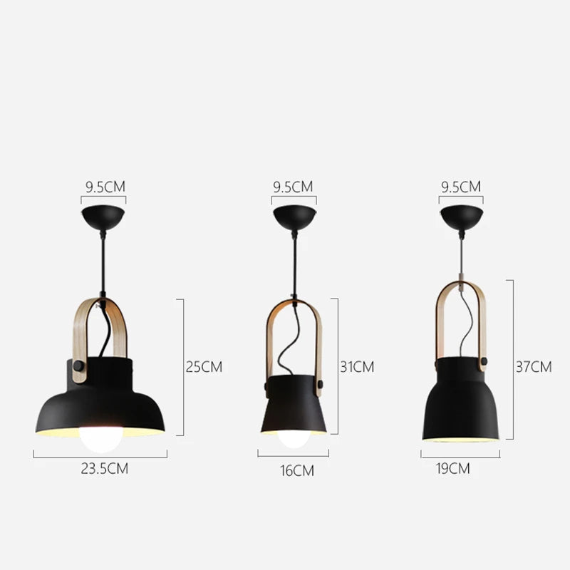 Nordique Loft LED fer suspension lumières Macaron Restaurant chambre chambre suspension lampe maison intérieur cuisine luminaires Luminaire - vue 5 sur 24