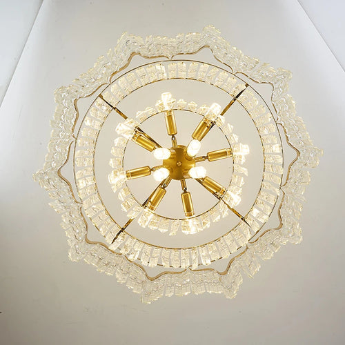 lustre moderne en cristal pour un éclairage luxueux - vue 3 sur 10
