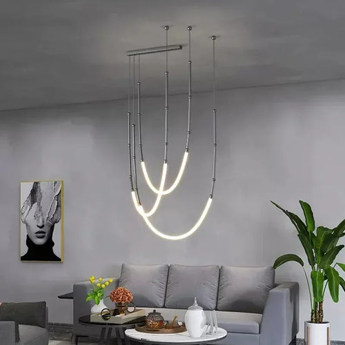 suspension led moderne pour décoration intérieure élégante et stylée - vue 4 sur 12