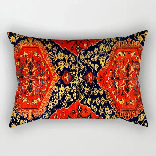 housse de coussin vintage à motif mandala pour canapé ou lit