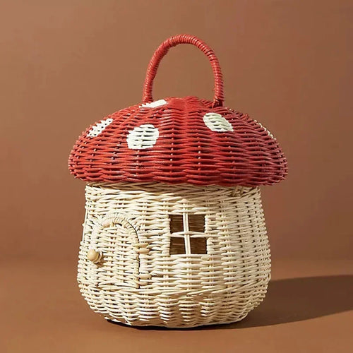 panier en rotin pour enfants organisateur pique-nique jouets et articles divers - vue 6 sur 11
