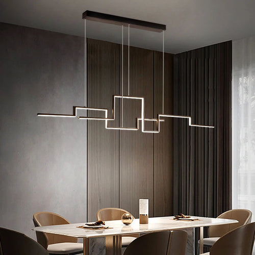 suspension led moderne design artistique pour intérieur - vue 4 sur 9