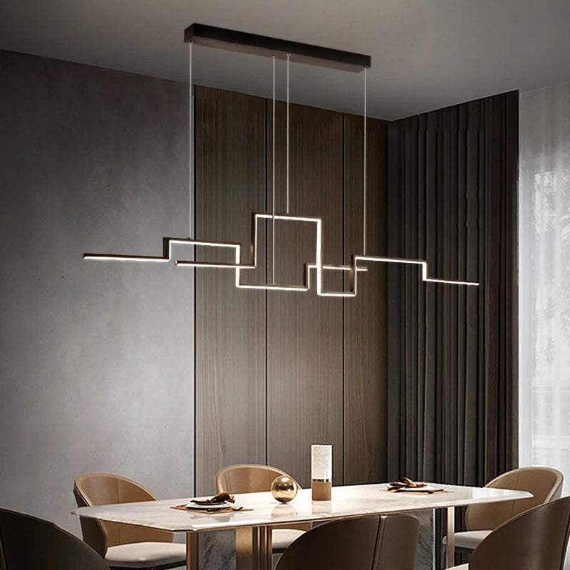 suspension led moderne design artistique pour intérieur - vue 3 sur 9