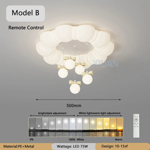lustre suspendu créatif à bulles led pour enfants maternelle - vue 11 sur 13