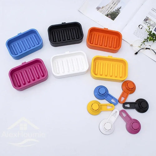 boîte à savon avec égouttoir et ventouse pour salle de bain - vue 5 sur 12