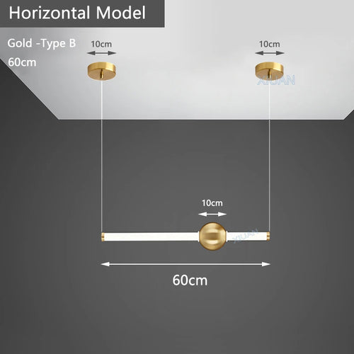 suspension horizontales modernes pour table à manger - vue 19 sur 22
