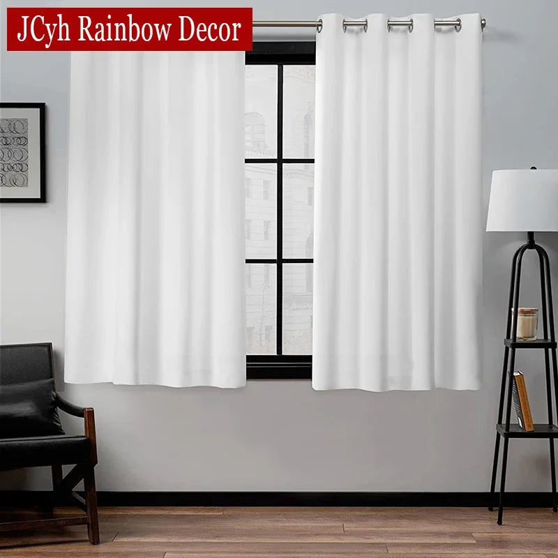 Rideau court occultant moderne pour cuisine salon chambre - vue 1 sur 7