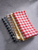 Serviette de table vichy coton style champetre lavable