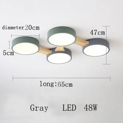 plafonnier moderne en bois avec éclairage led intérieur - vue 23 sur 36