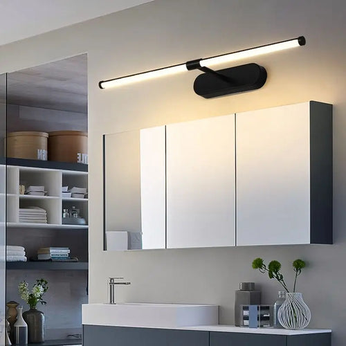 miroir cosmétique antibuée étanche avec éclairage led moderne - vue 2 sur 7