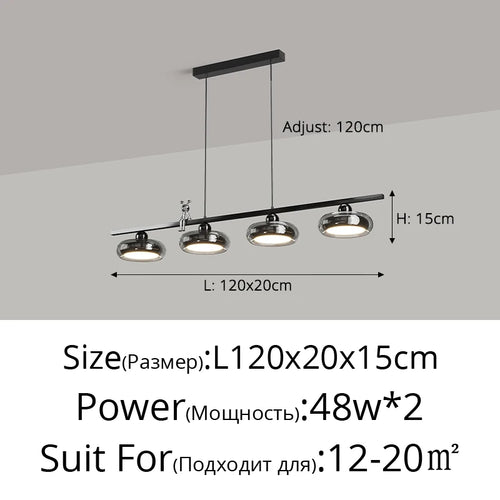 suspension minimaliste italienne pour éclairage intérieur moderne - vue 14 sur 14