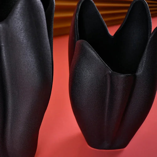 vase en céramique artisanat pour arrangements floraux décoratifs - vue 3 sur 7