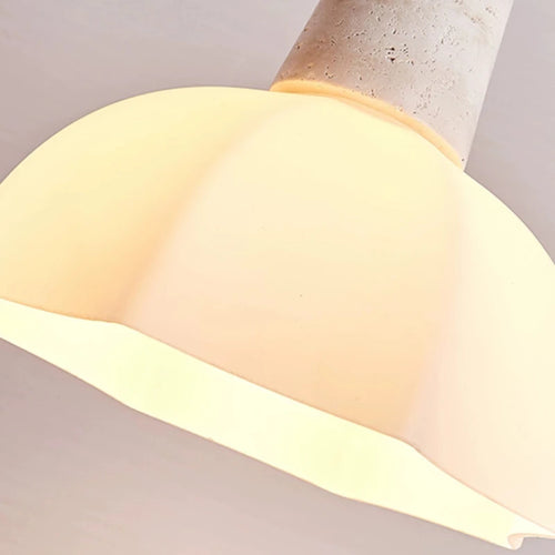 lustre en verre de pierre pour éclairage moderne et romantique - vue 5 sur 7