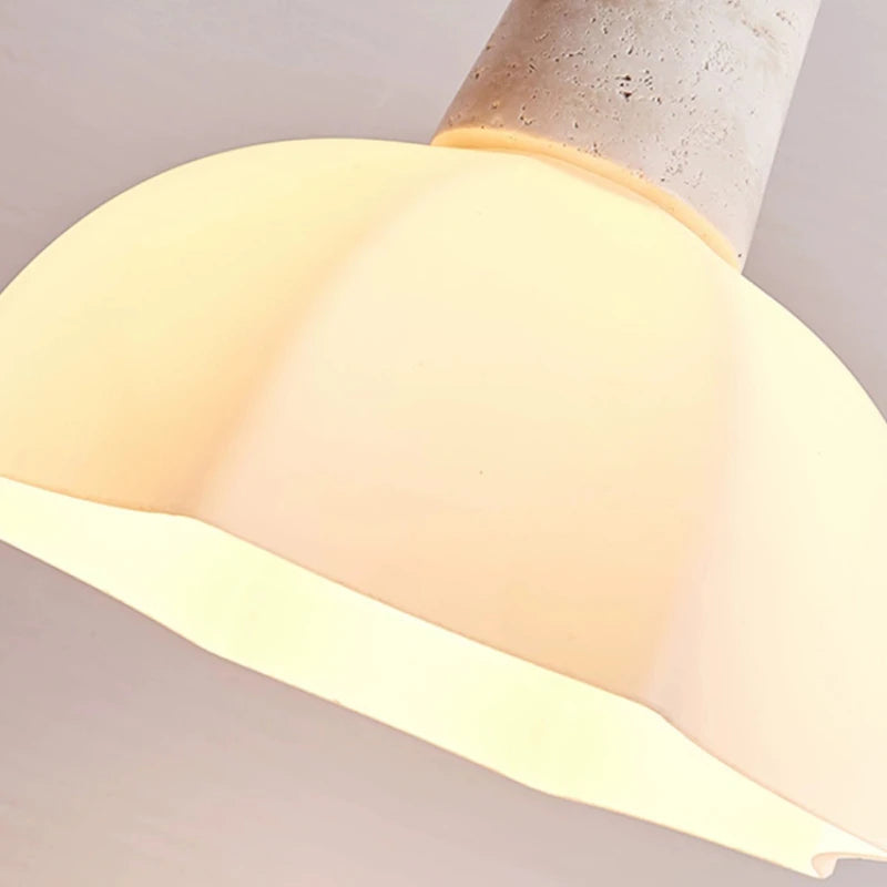 lustre en verre de pierre pour éclairage moderne et romantique - vue 4 sur 7