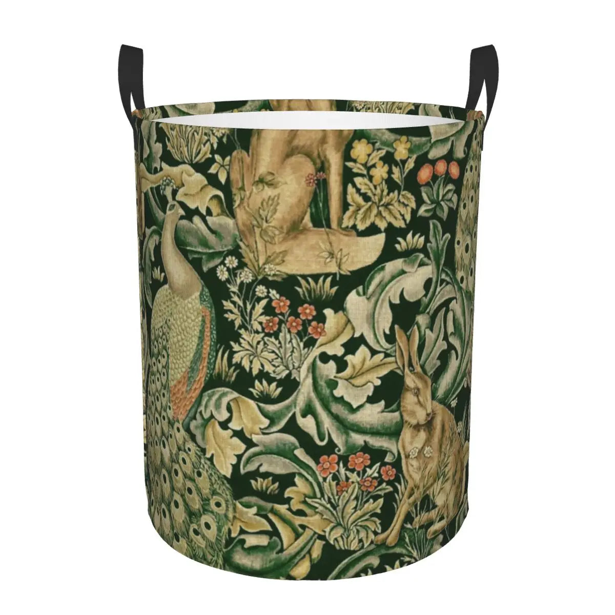 panier à linge pliable floral pour rangement jouets bébé - vue 13 sur 30