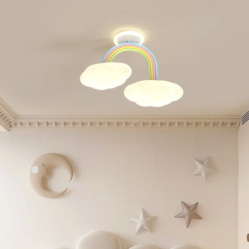 lustre mignon pour chambre d'enfants en style princesse et nuage - vue 3 sur 7
