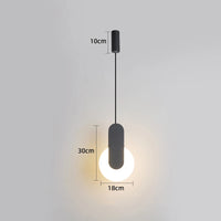 suspension led modernes avec appliques acryliques