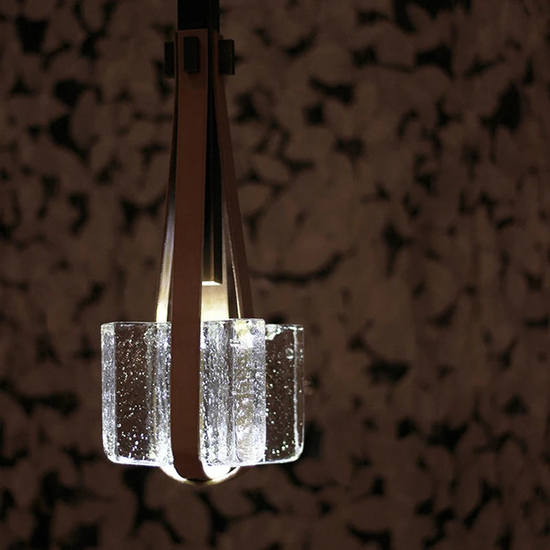 lustre en cristal design moderne pour restaurants bars et cafés - vue 1 sur 8