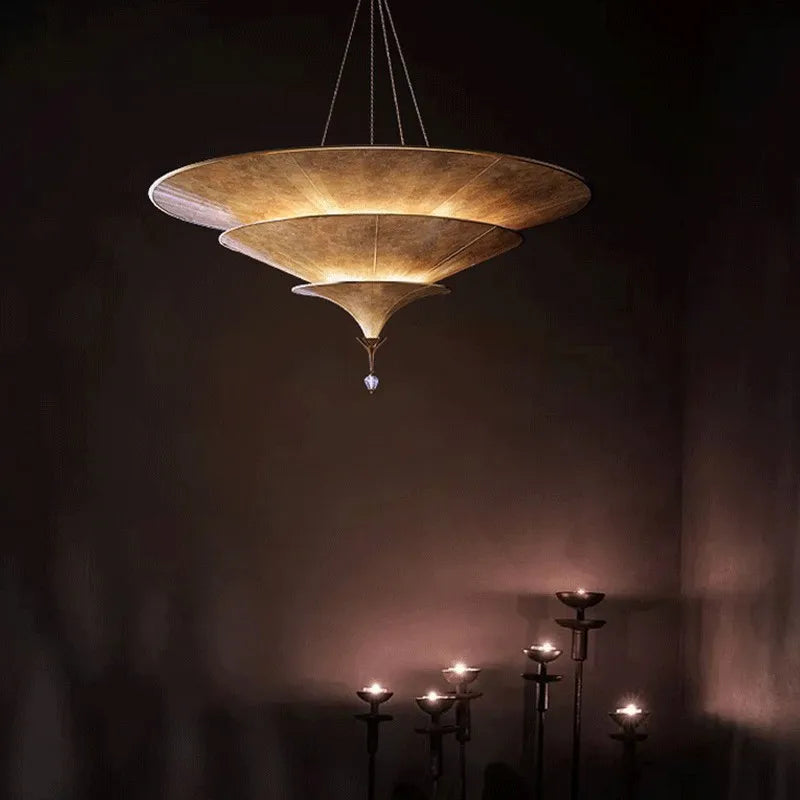Lustre d'ambiance bouddhiste d'asie du sud-est - vue 5 sur 9