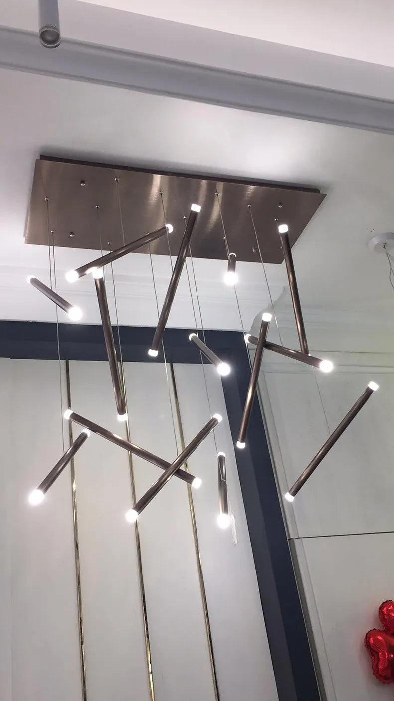 lustre led minimaliste moderne pour restaurant bar entreprise café magasin - vue 5 sur 11