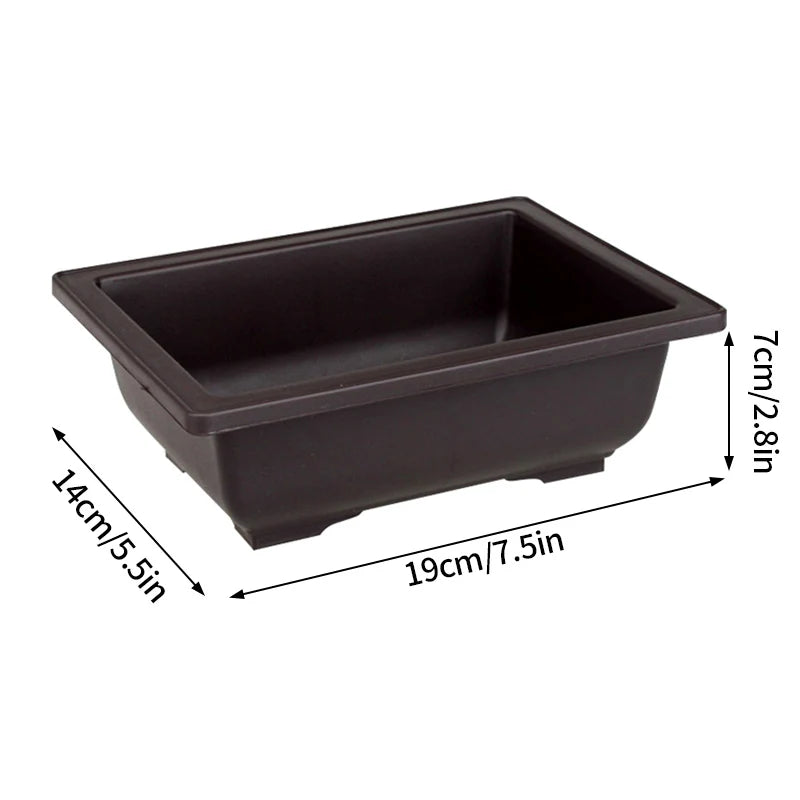 pots de fleurs rectangulaires imitation argile pour jardin extérieur - vue 14 sur 30