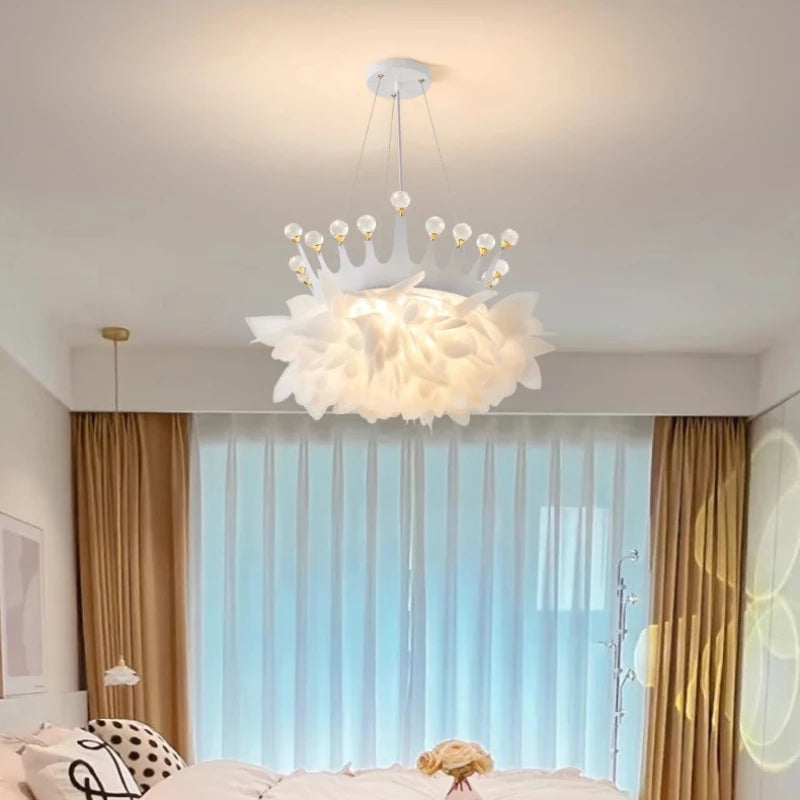 lustre romantique en cristal pour une décoration moderne - vue 5 sur 17