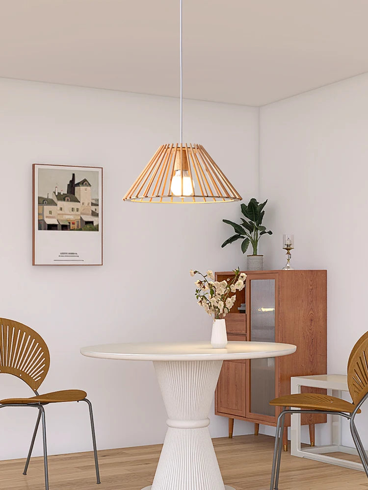 suspension en bois pour décoration intérieure nordique moderne - vue 3 sur 10