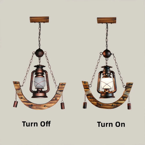 lustre en bambou pour café restaurant et bar éclairage extérieur - vue 4 sur 6