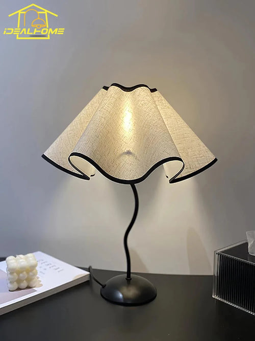 lampadaire moderne en tissu à motif floral nordique - vue 4 sur 7