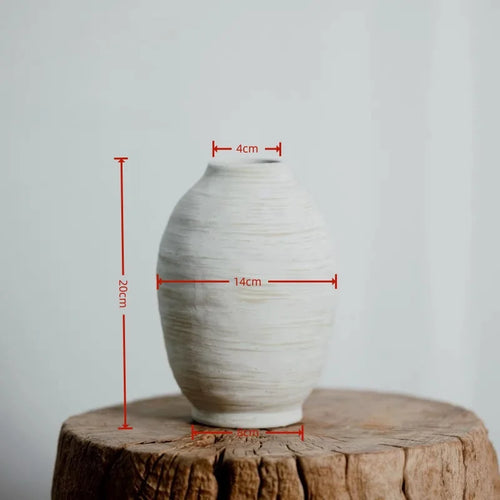 vases en céramique rétro faits main pour fleurs séchées - vue 5 sur 7
