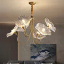 lustre moderne léger au design floral simple et créatif