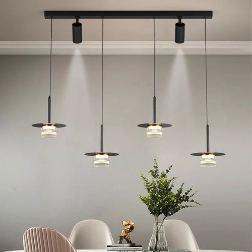 Suspension design en métal et verre - vue 2 sur 14