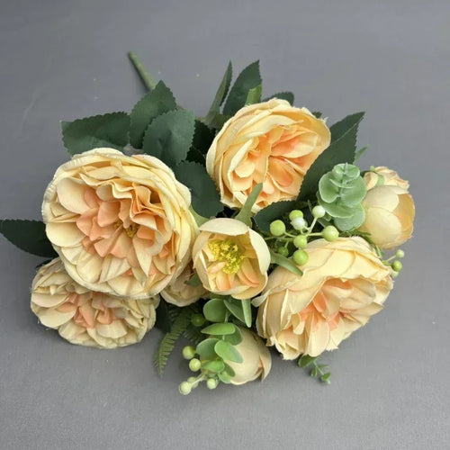 bouquet de pivoines artificielles pour mariage et décoration élégante - vue 7 sur 8