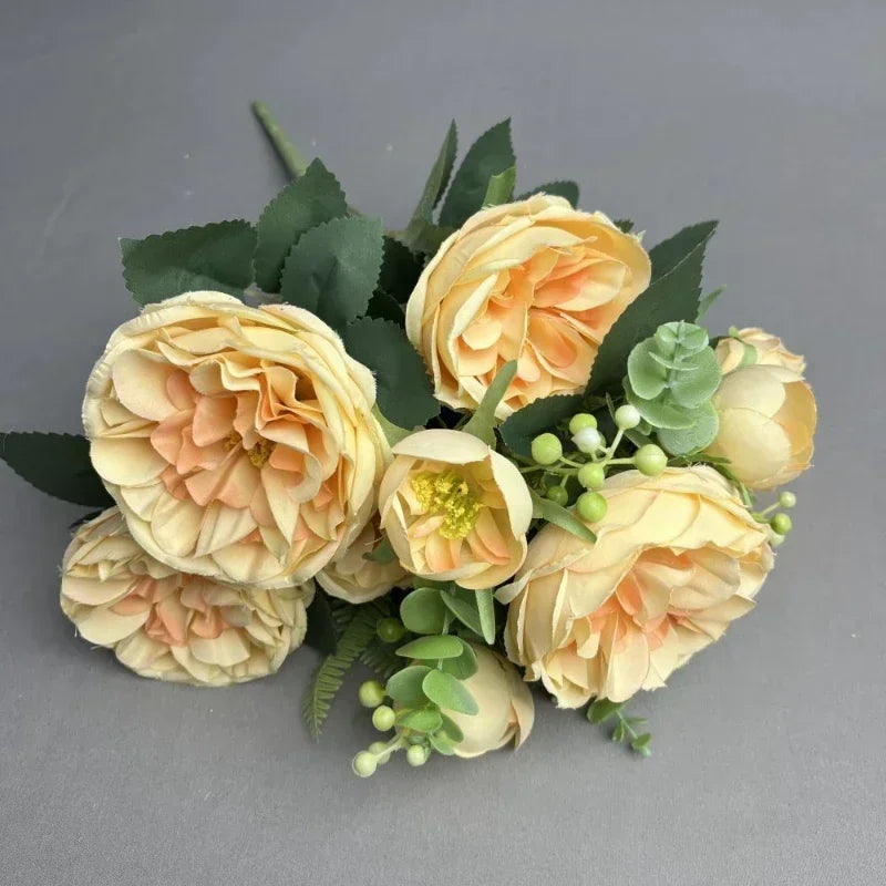 bouquet de pivoines artificielles pour mariage et décoration élégante - vue 6 sur 8