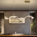 lustre led design moderne pour intérieur réglable en acrylique transparent
