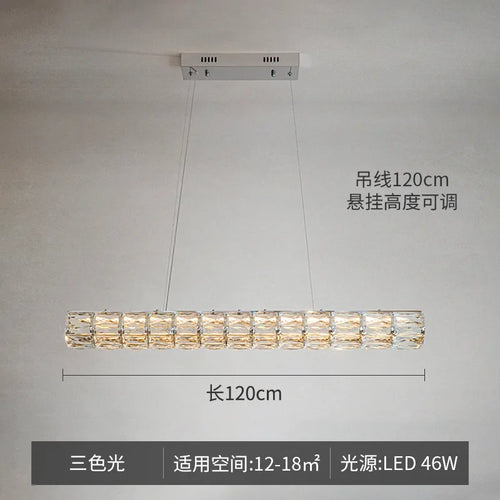 suspension moderne en cristal pour un éclairage élégant - vue 9 sur 10