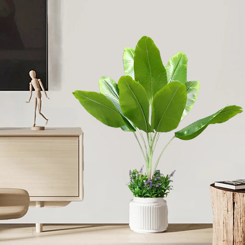 grandes plantes artificielles de bananier pour décoration intérieure et extérieure - vue 2 sur 6