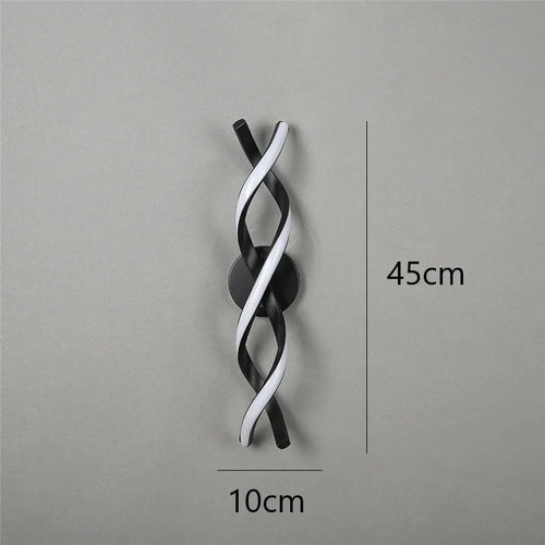 applique murale minimaliste moderne en acrylique led - vue 7 sur 8