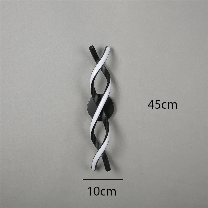 applique murale minimaliste moderne en acrylique led - vue 6 sur 8