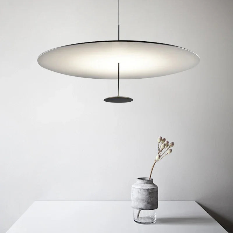 suspension luminaire minimaliste anneau lumières design - vue 3 sur 8