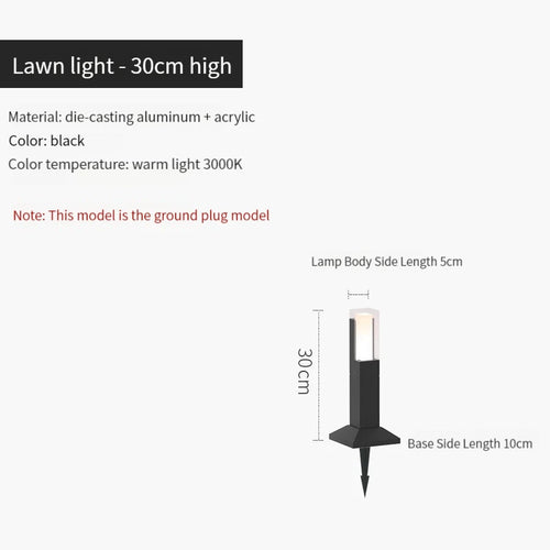lampe led imperméable moderne pour extérieur en aluminium - vue 11 sur 14