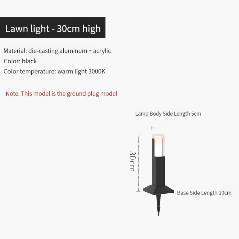 lampe led imperméable moderne pour extérieur en aluminium - vue 11 sur 14