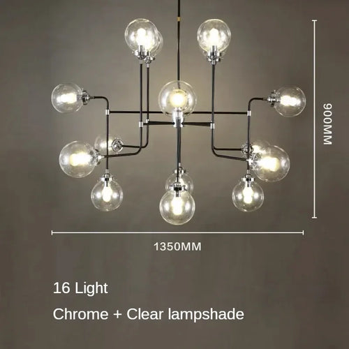 lustre artistique en verre pour décoration intérieure moderne - vue 21 sur 24