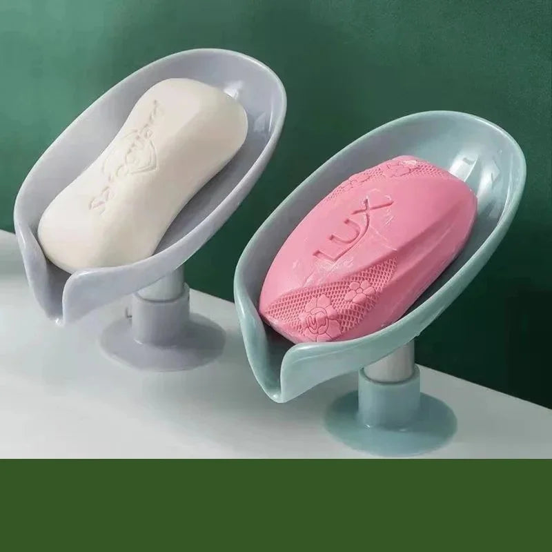 porte-ventouse créatif en forme de feuille pour rangement de savon - vue 4 sur 8