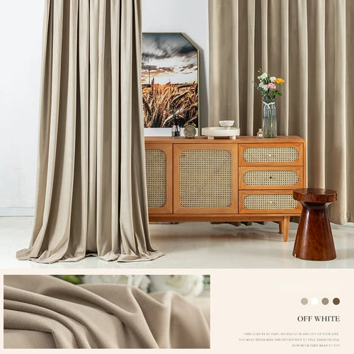 Rideau occultant style retro pour grandes fenetres salon - vue 8 sur 17