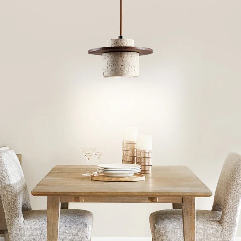 lustre vintage en pierre à led pour décoration intérieure