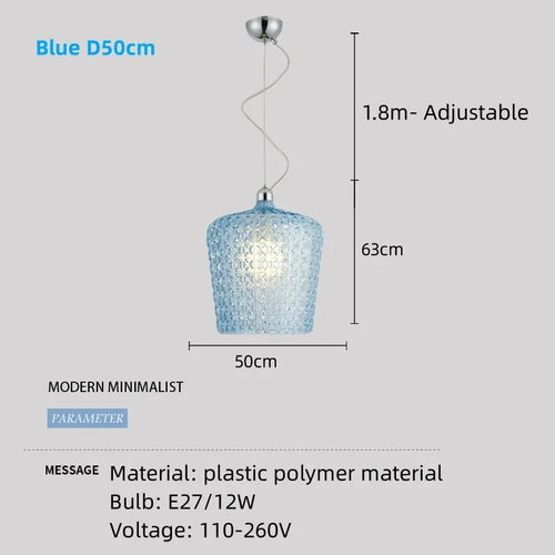 lustre italien moderne creux décoratif avec lumières led acryliques - vue 10 sur 16