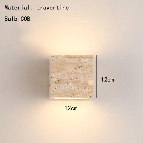 applique murale led créative en forme de cuboïde 3000k - vue 8 sur 8