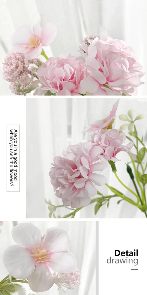 fleurs artificielles en soie pour mariage et décoration de jardin - vue 4 sur 8
