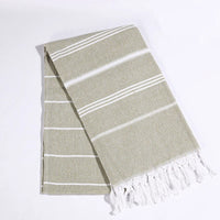 Serviette de plage turque coton franges rapide absorbante